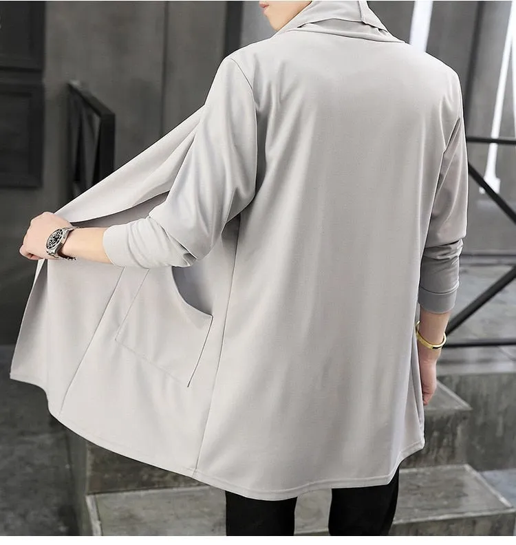 West Louis™ Autumn Draped Collar Casual Cardigan