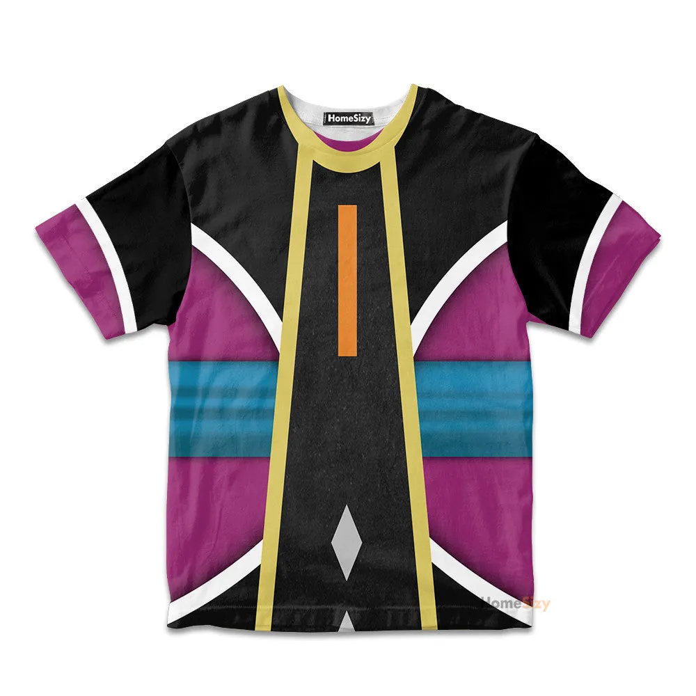 Whis The Angel Dragon Ball Custom Cosplay Costume Kid Tshirt QT211025Zc