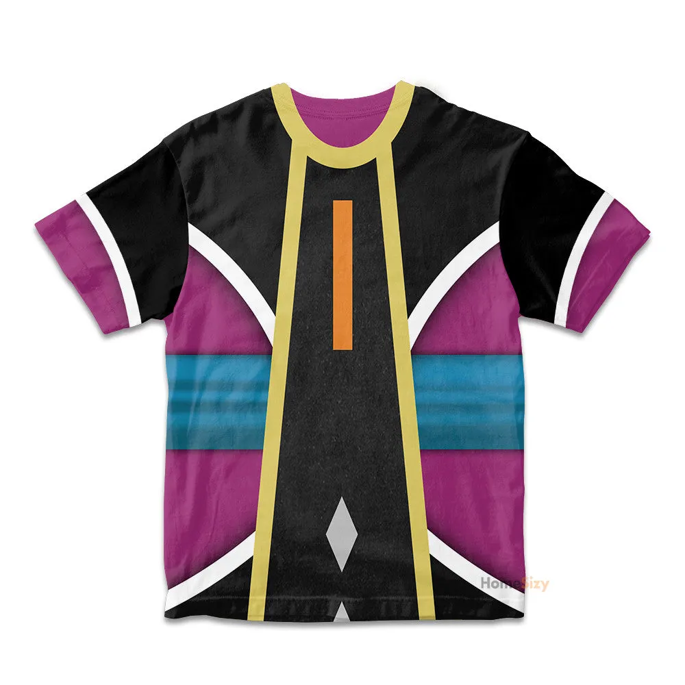 Whis The Angel Dragon Ball Custom Cosplay Costume Kid Tshirt QT211025Zc