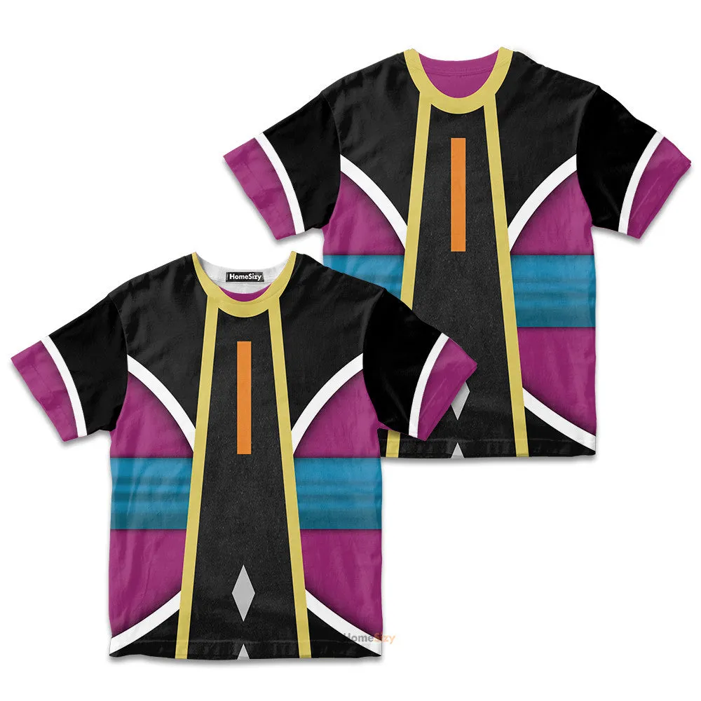 Whis The Angel Dragon Ball Custom Cosplay Costume Kid Tshirt QT211025Zc
