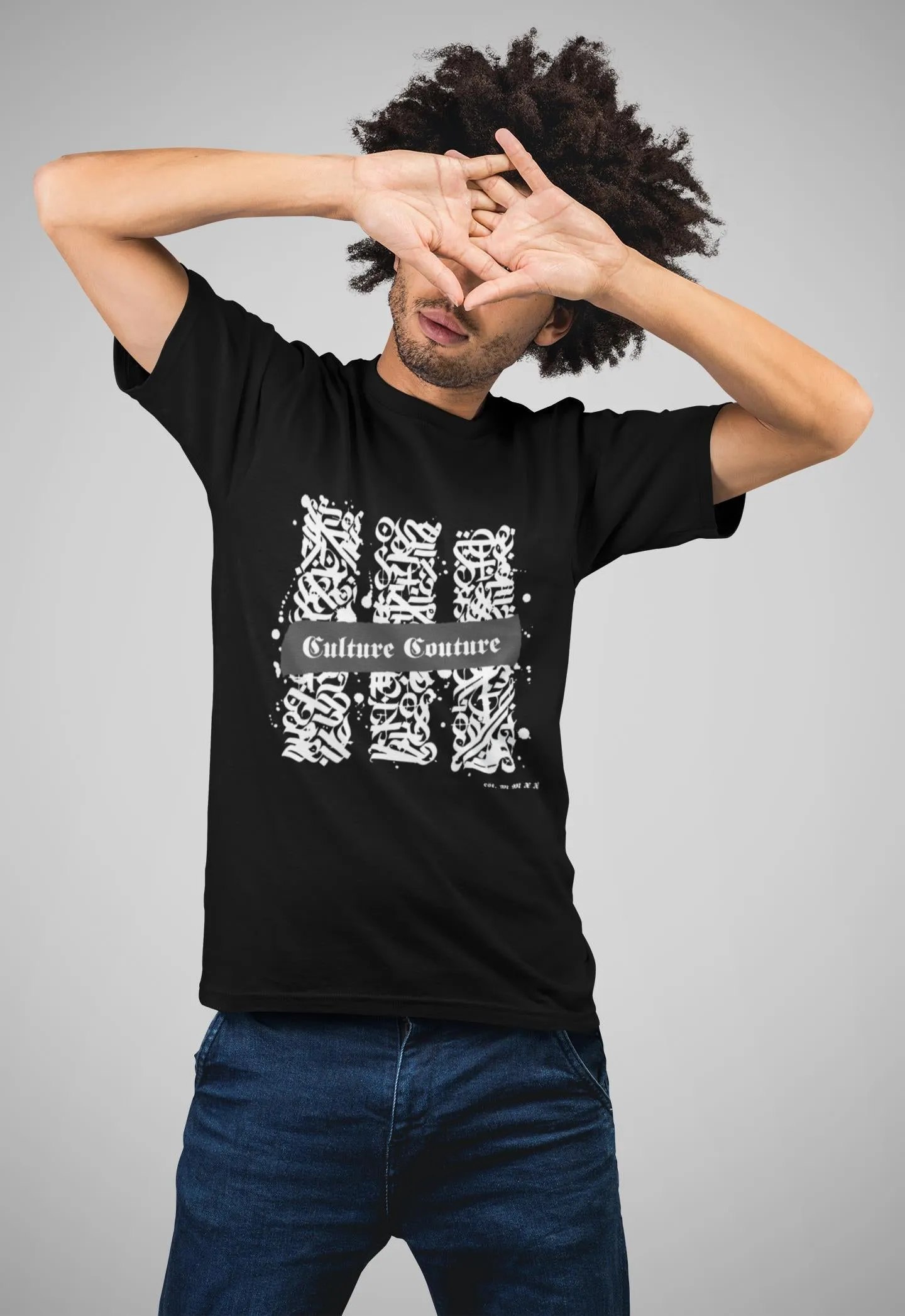 White Lines T-Shirt/Black