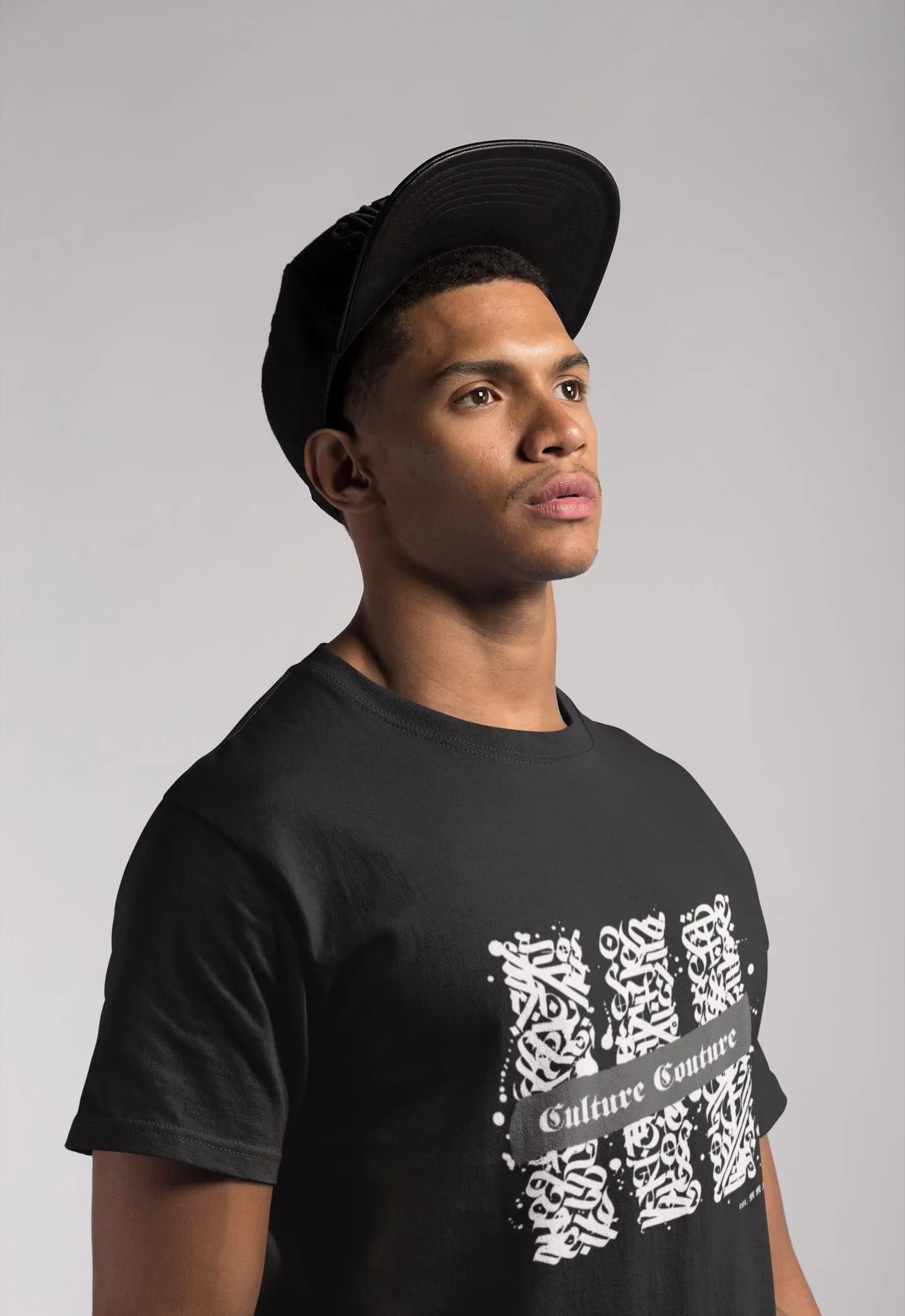 White Lines T-Shirt/Black