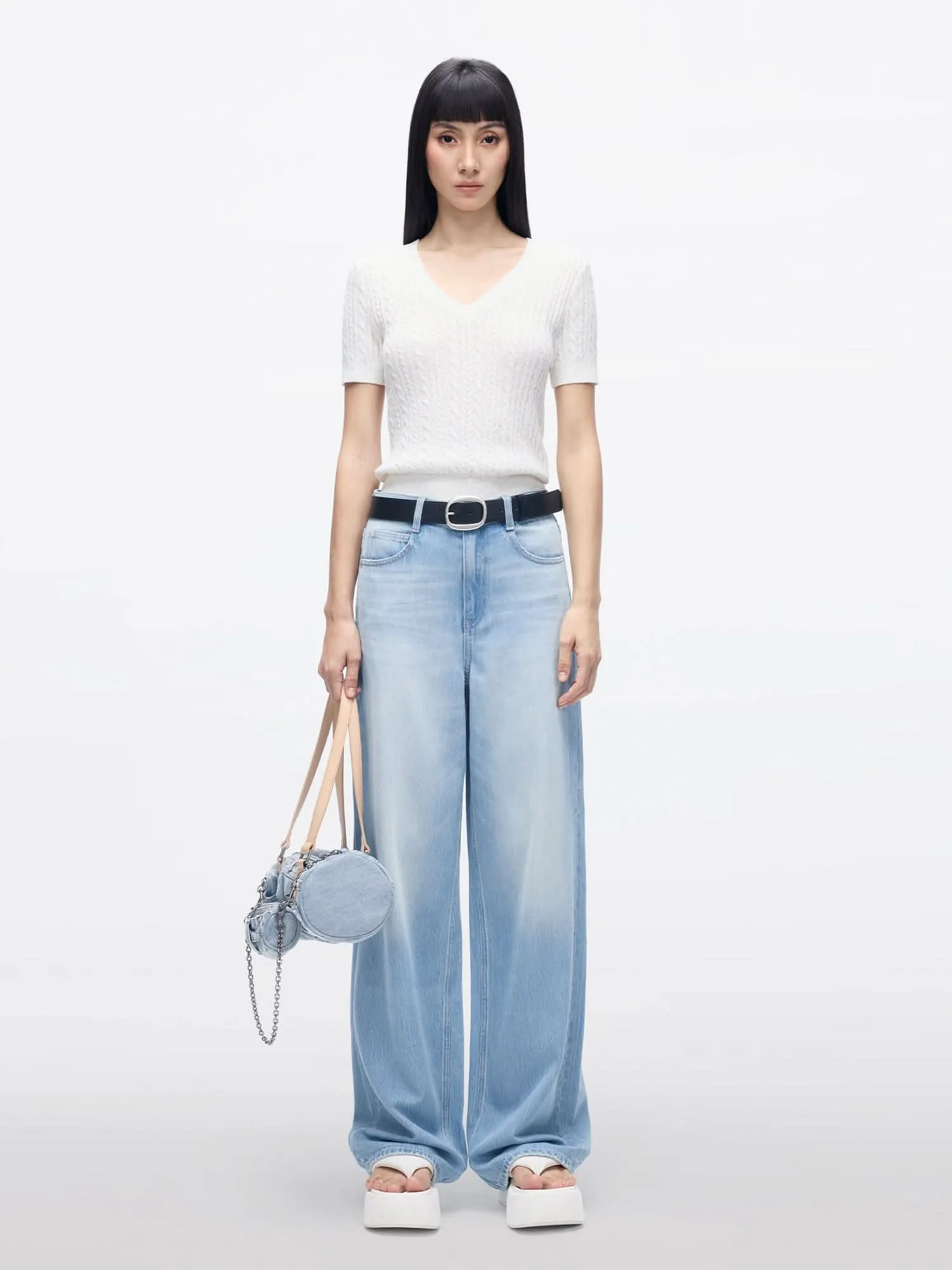 Wide-leg Denim Jeans-270