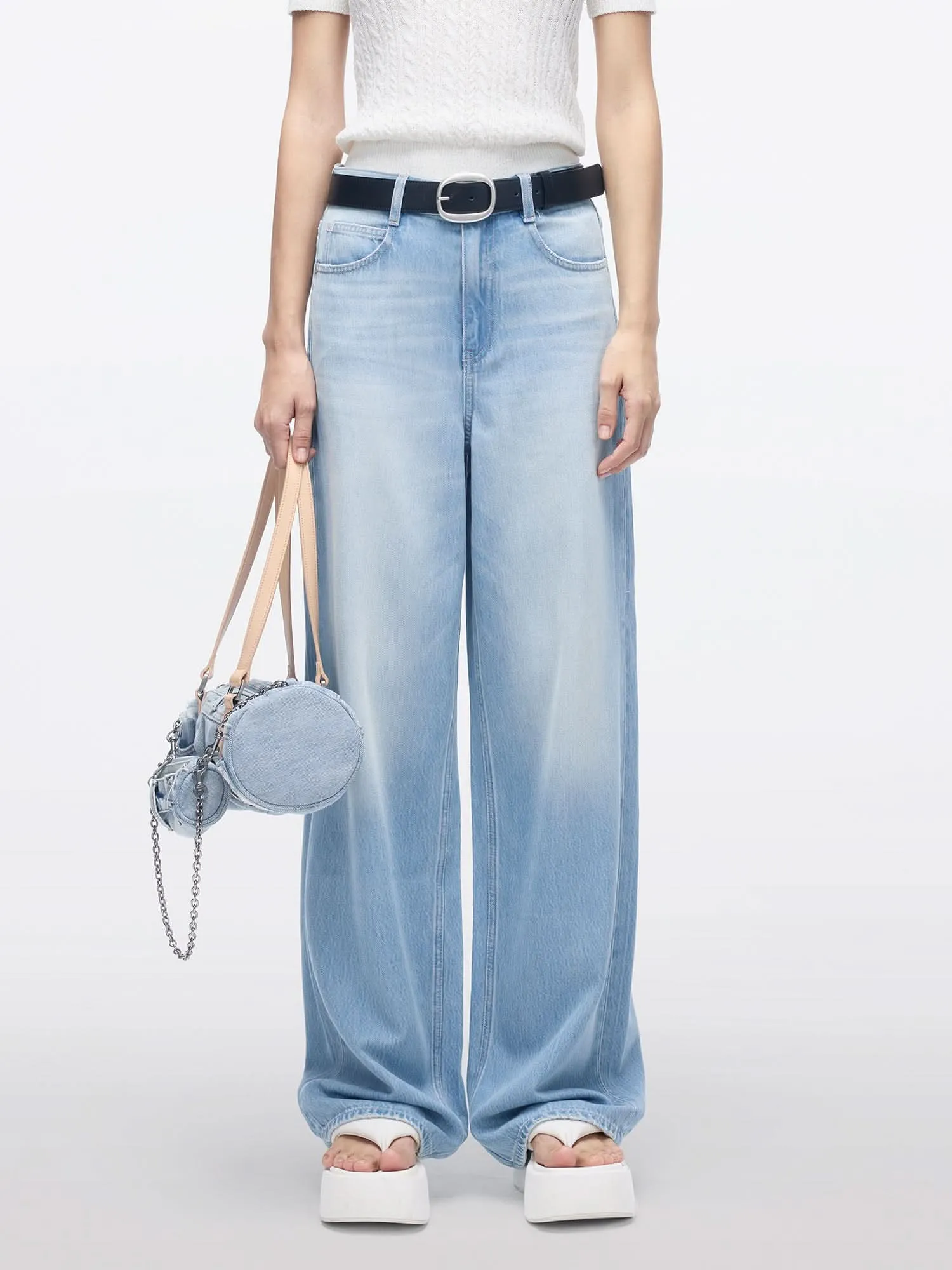 Wide-leg Denim Jeans-270