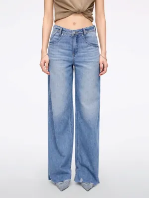Wide-Leg Ripped Jeans-270