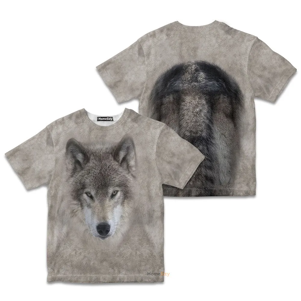 Wolf - 3D Kid Tshirt QT306206Hf