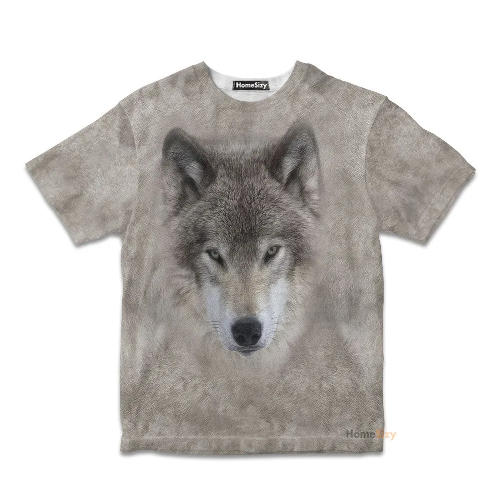 Wolf - 3D Kid Tshirt QT306206Hf
