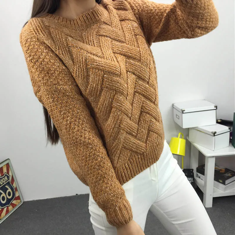 women fashion spring sweaters basic casual knitting winter Pullover KB911