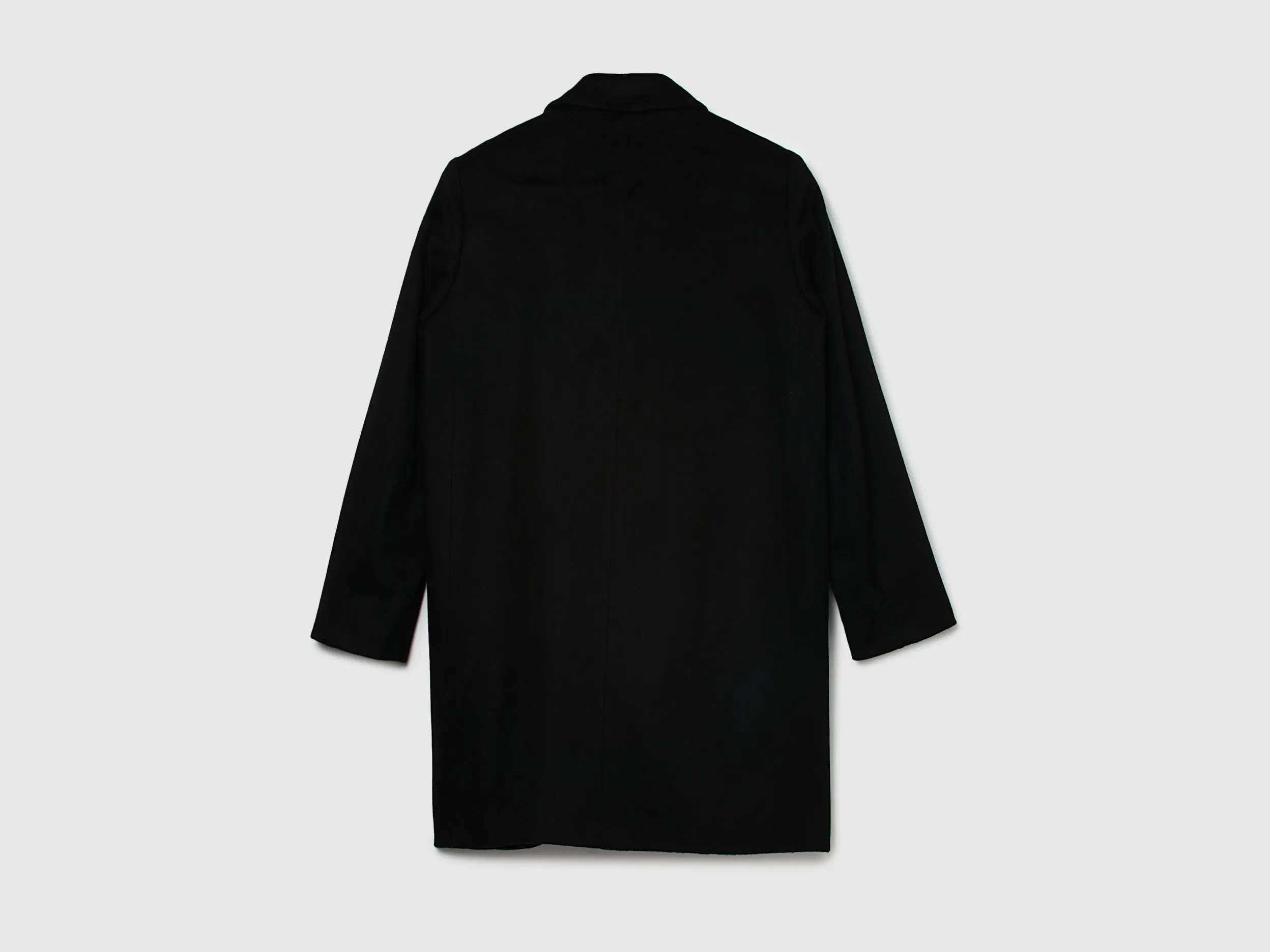 Women Solid Lapel Collar Coat