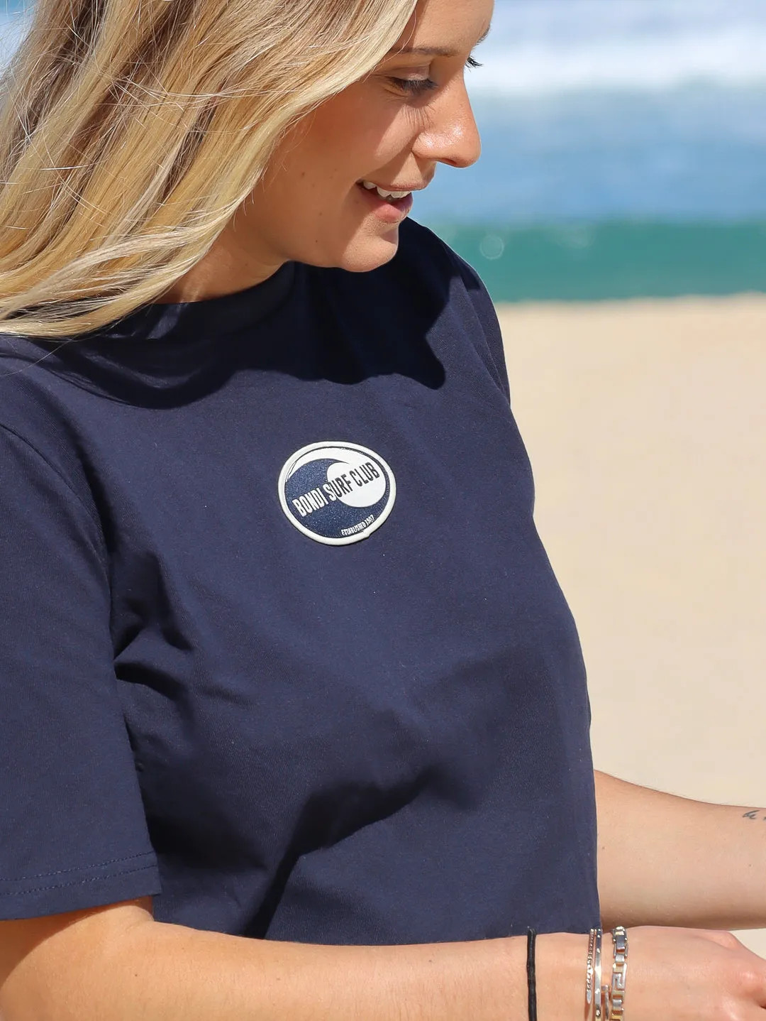 Women's BSC Crop Tee (Navy)
