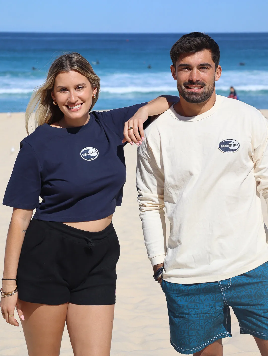 Women's BSC Crop Tee (Navy)
