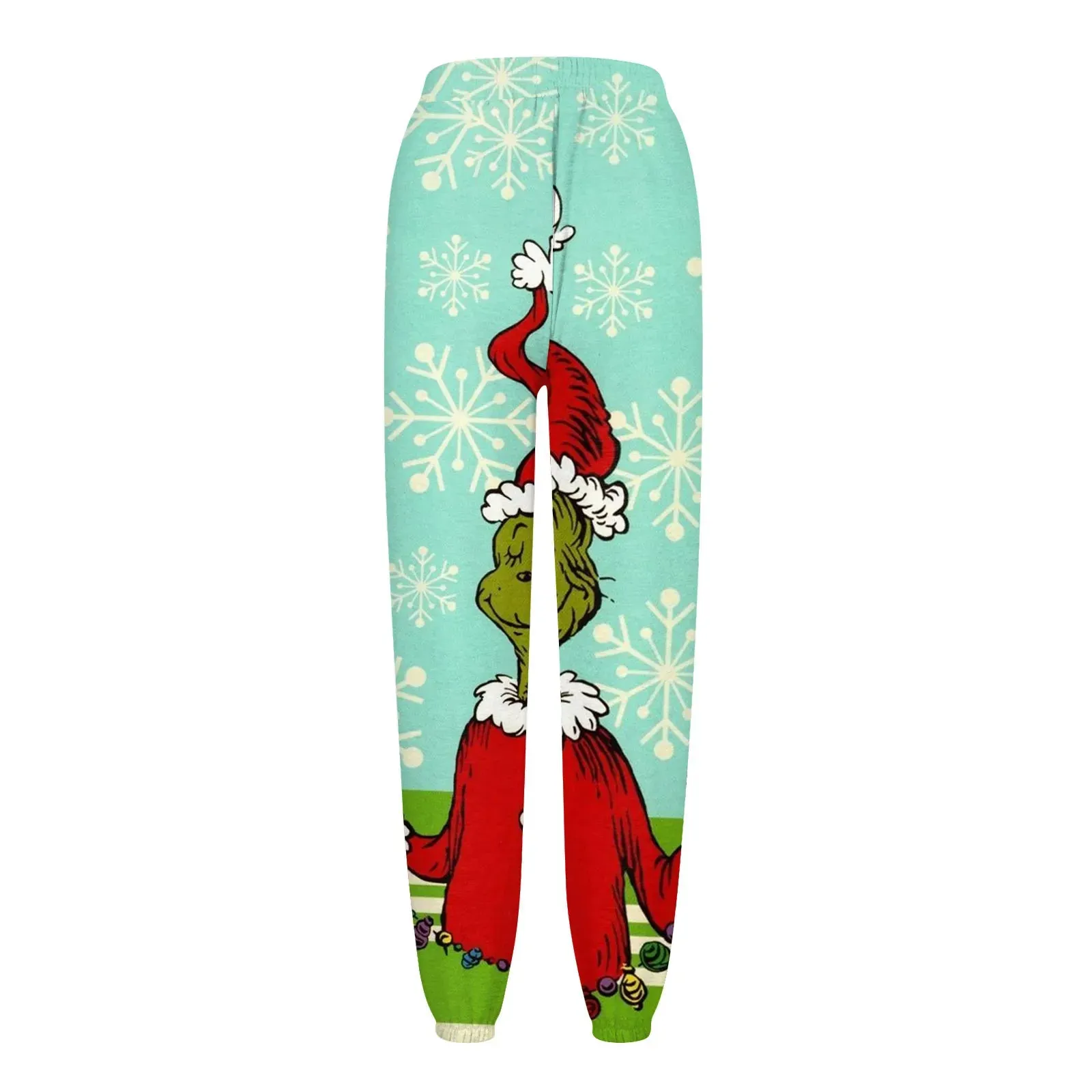 Women'S Casual Fashion Christmas Printed Casual Sweatpants Elastic Waist Drawstring Pants Roupas Femininas  Plus Size Feminino