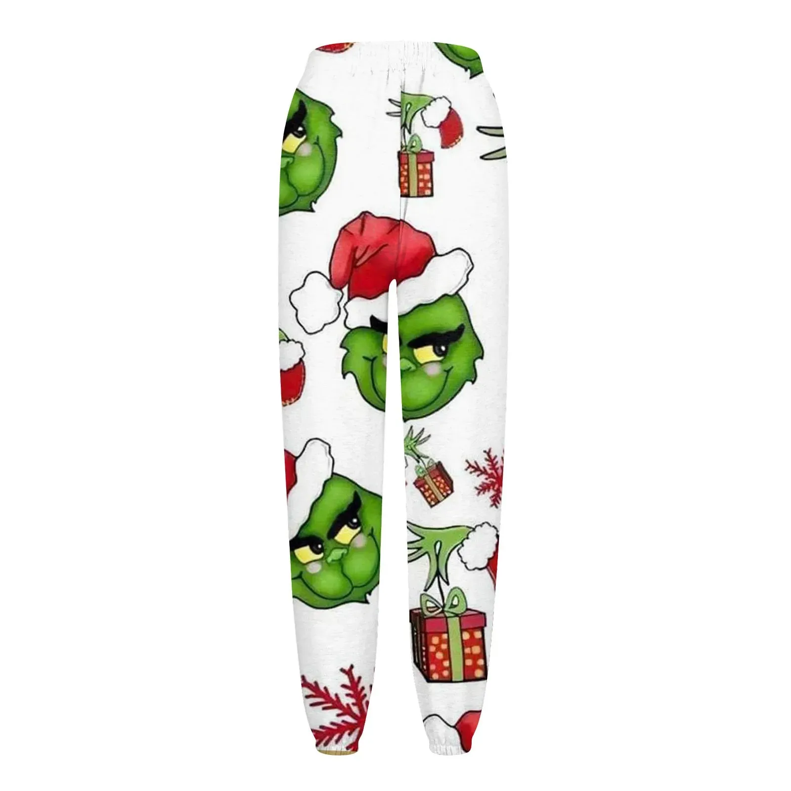 Women'S Casual Fashion Christmas Printed Casual Sweatpants Elastic Waist Drawstring Pants Roupas Femininas  Plus Size Feminino