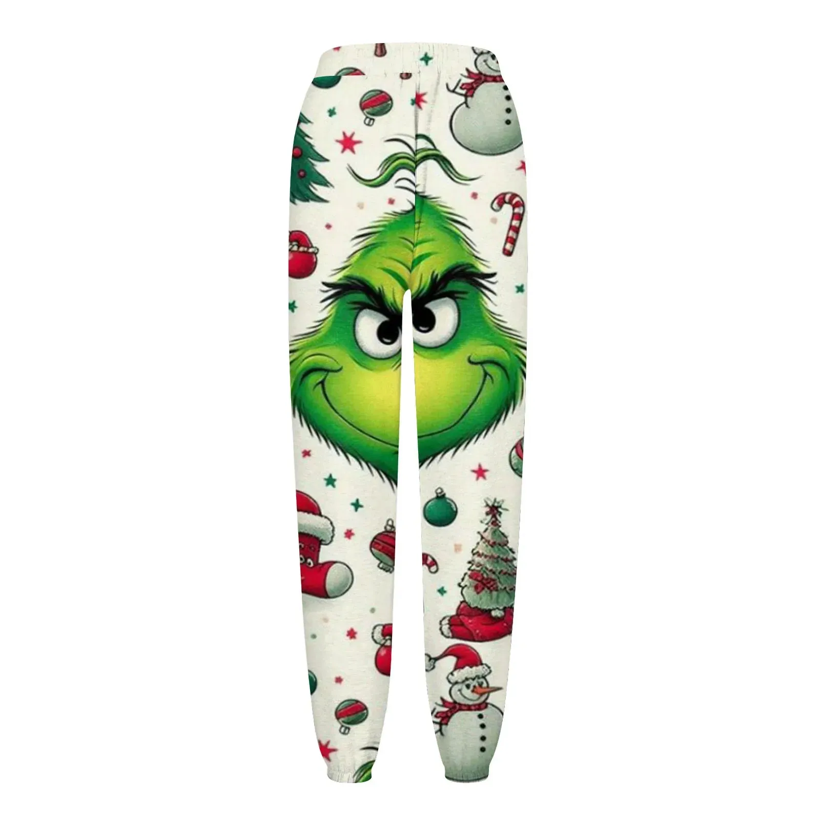 Women'S Casual Fashion Christmas Printed Casual Sweatpants Elastic Waist Drawstring Pants Roupas Femininas  Plus Size Feminino