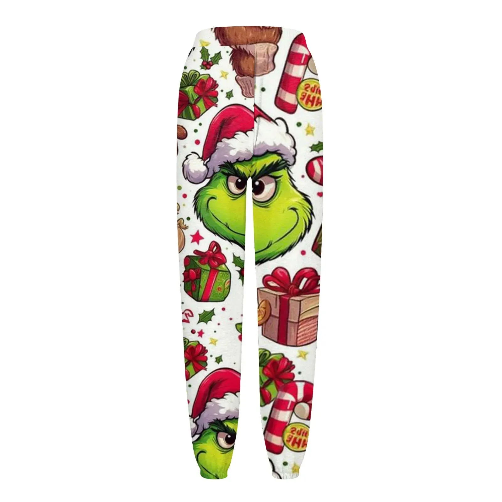 Women'S Casual Fashion Christmas Printed Casual Sweatpants Elastic Waist Drawstring Pants Roupas Femininas  Plus Size Feminino