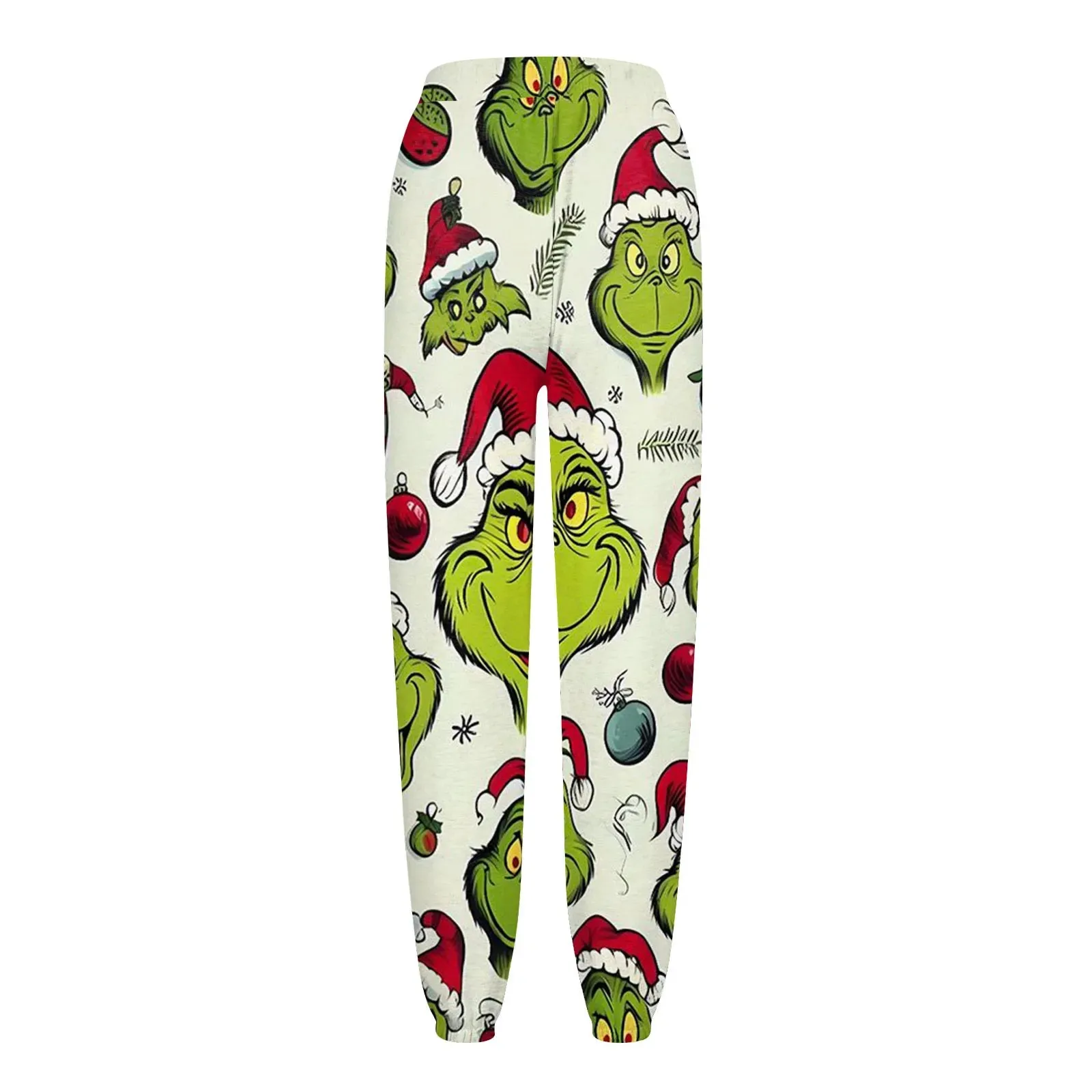 Women'S Casual Fashion Christmas Printed Casual Sweatpants Elastic Waist Drawstring Pants Roupas Femininas  Plus Size Feminino