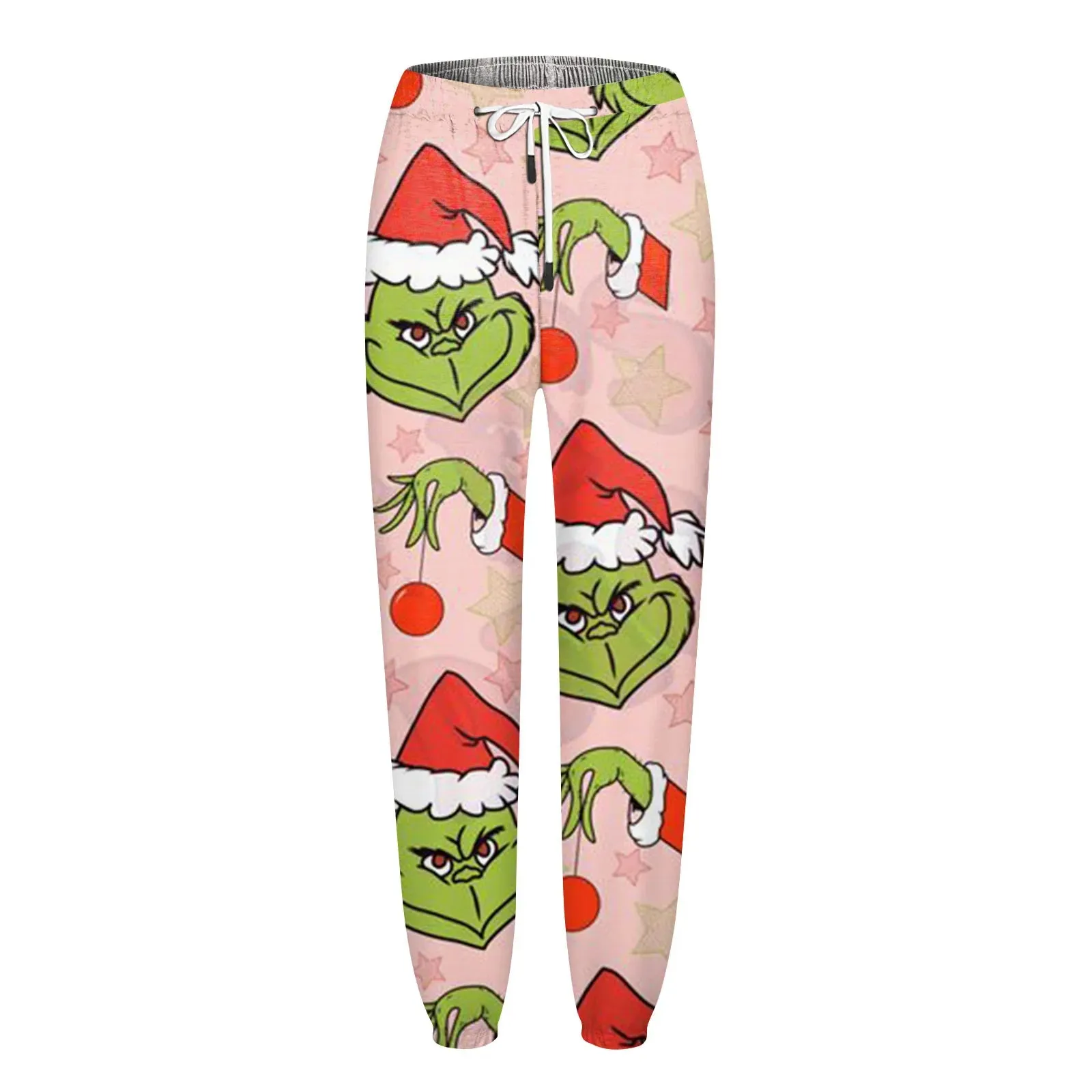 Women'S Casual Fashion Christmas Printed Casual Sweatpants Elastic Waist Drawstring Pants Roupas Femininas  Plus Size Feminino