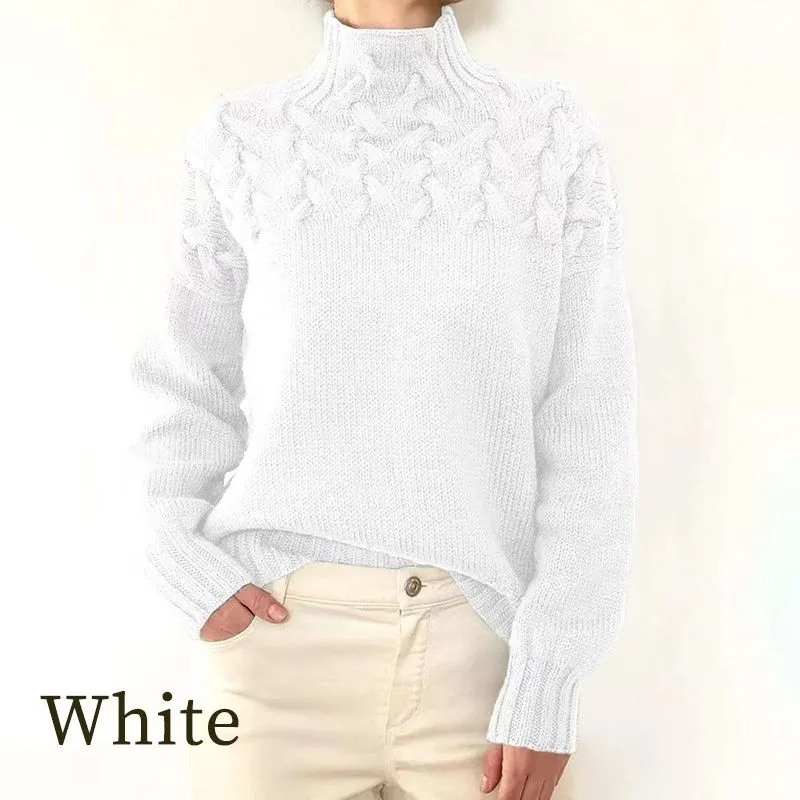 Women’s Knitted Turtleneck Pullover Sweater