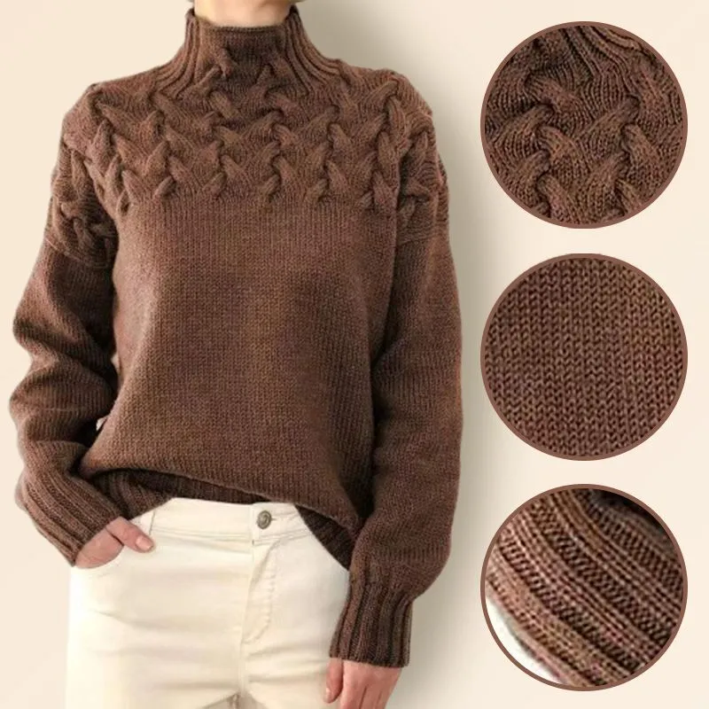 Women’s Knitted Turtleneck Pullover Sweater