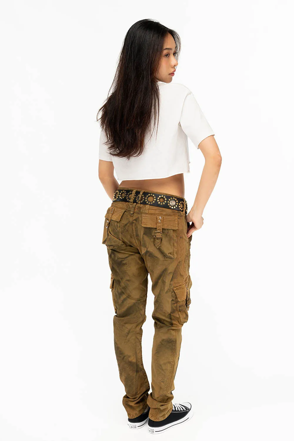 WOMENS MILITARY STYLE CARGO IN SUPERNATURAL OLIVE