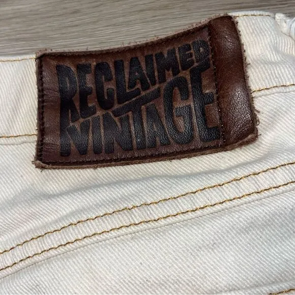 Women's Reclaimed Vintage Cream High Waisted Jeans