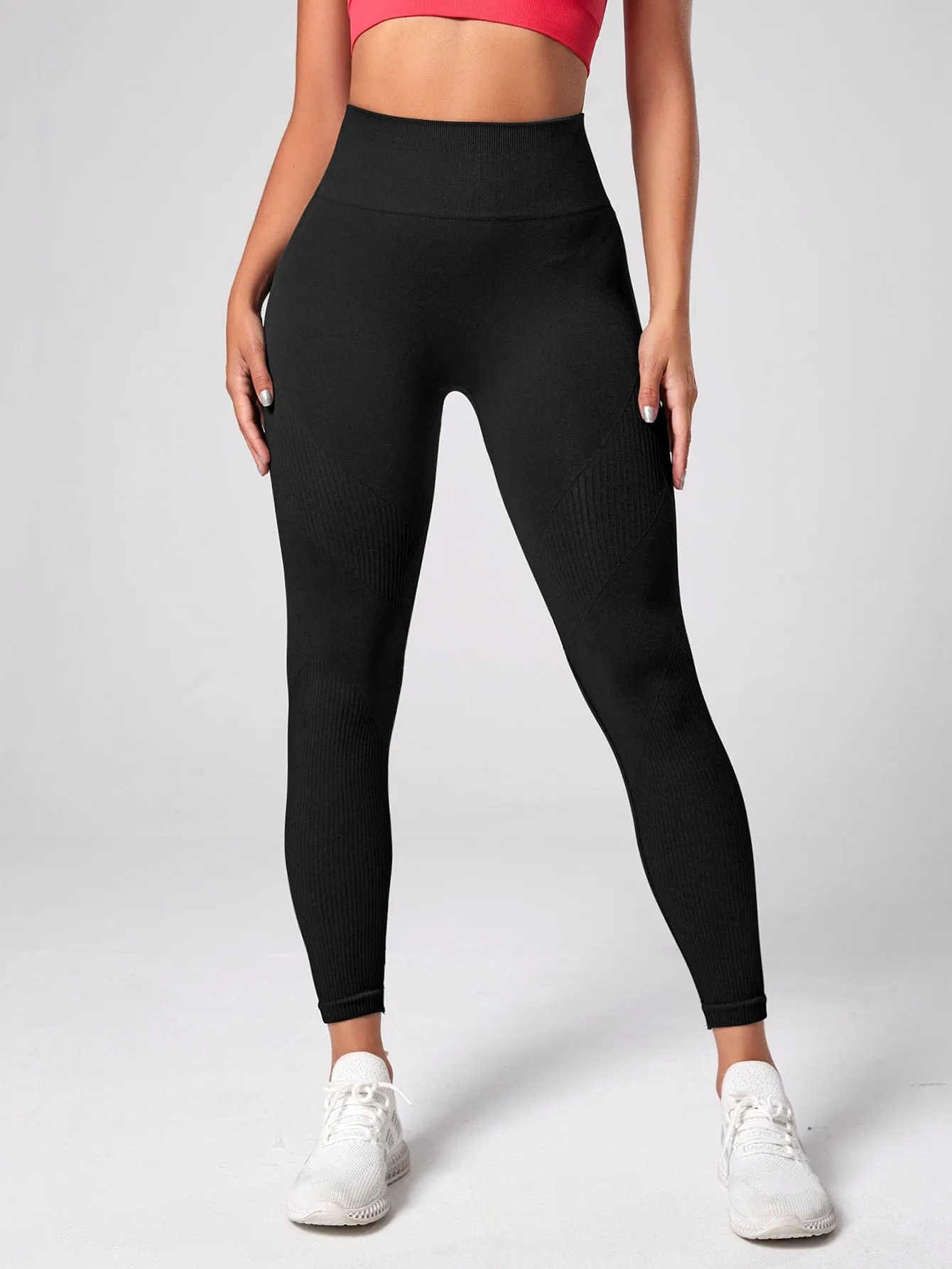 Women's Seamless Leggings High Waist Gym Running Yoga Pants Butt Lift Workout Tights