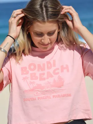 Women's Sunny Crop Tee (Watermelon)