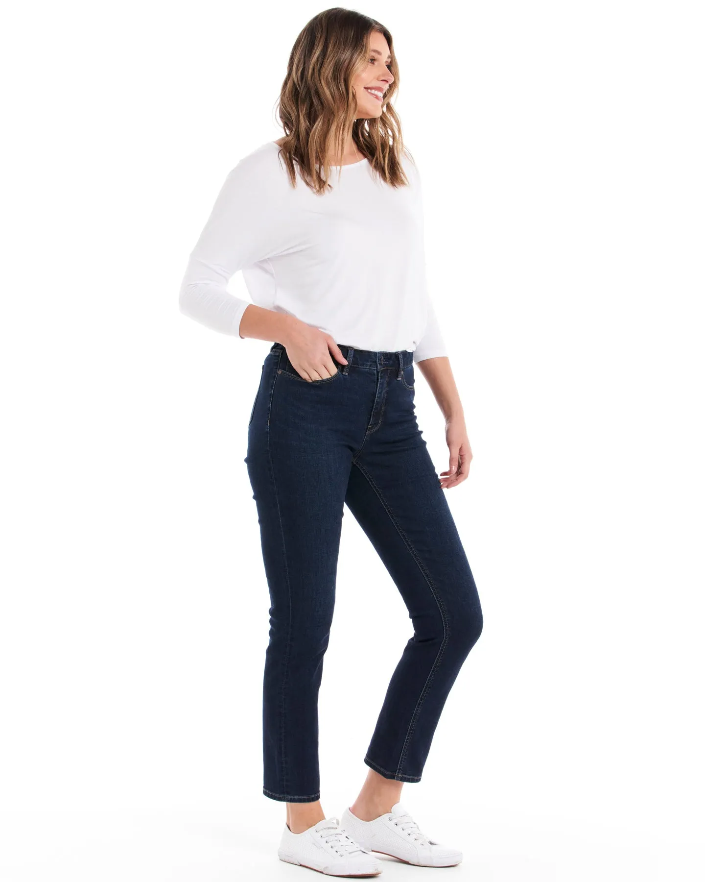 Wynona Curve Jeans - Smokey Blue
