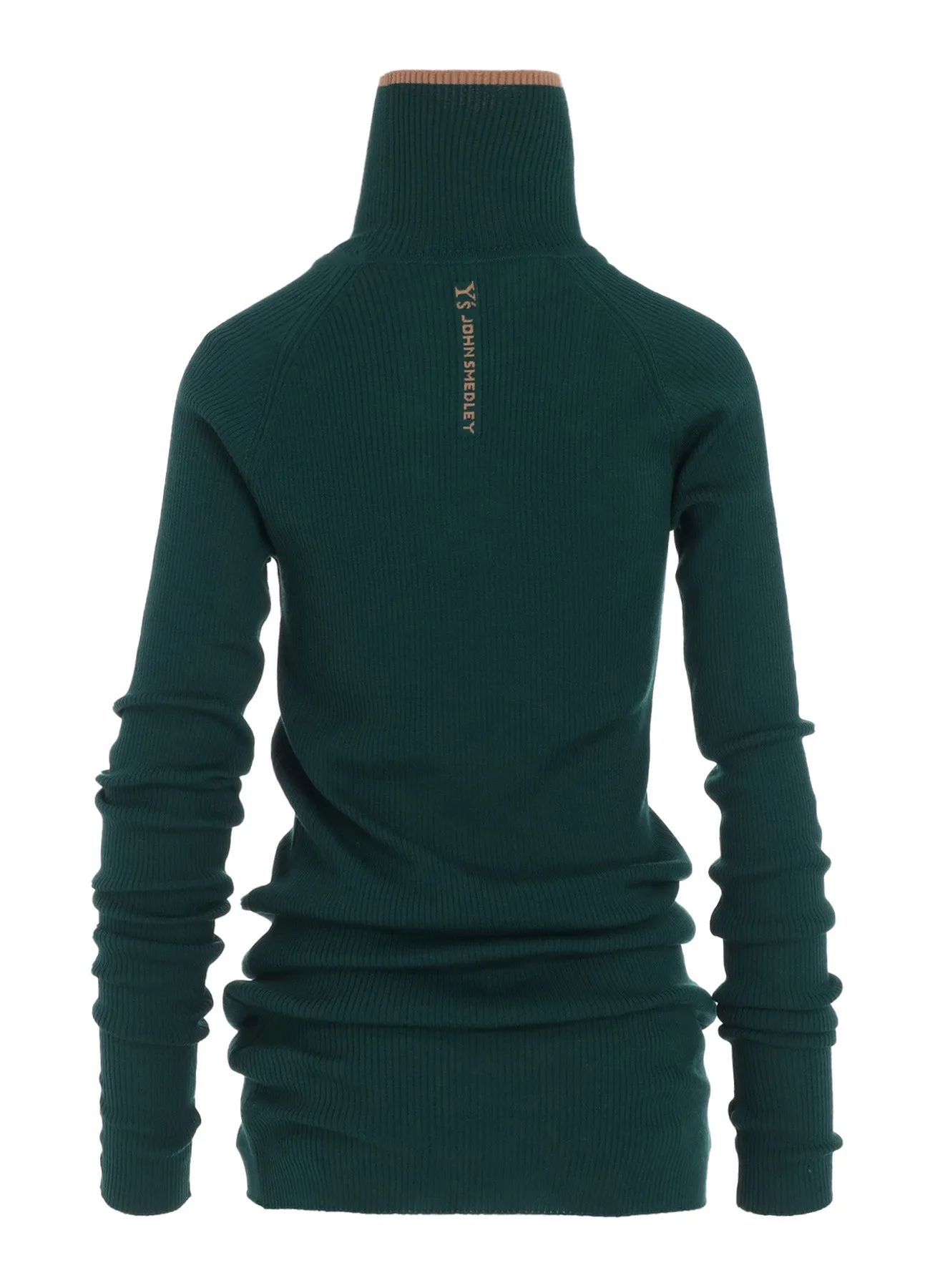 Y's × JOHN SMEDLEY TURTLENECK RIBBED KNIT