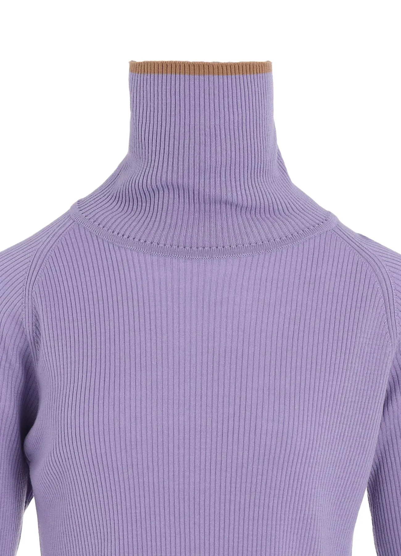 Y's × JOHN SMEDLEY TURTLENECK RIBBED KNIT