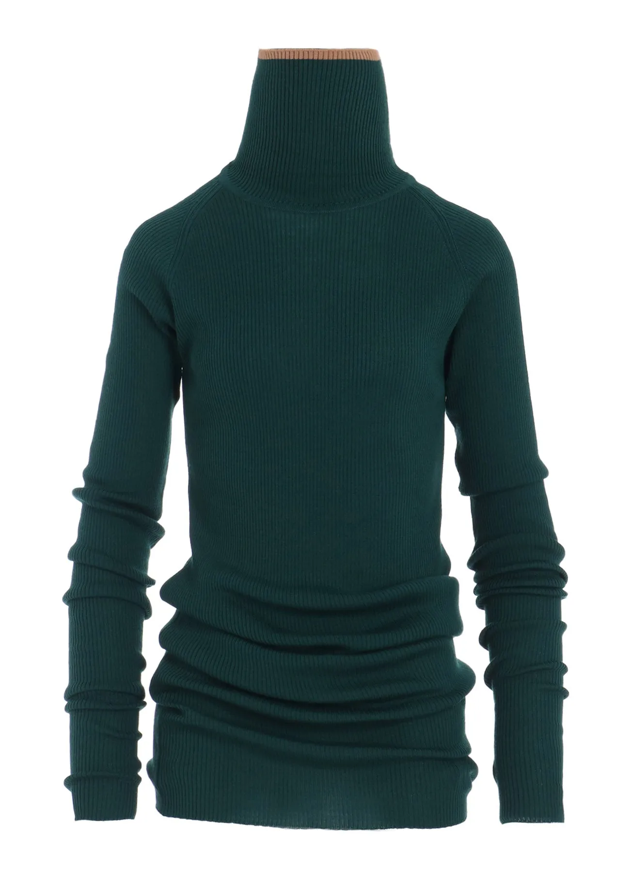 Y's × JOHN SMEDLEY TURTLENECK RIBBED KNIT