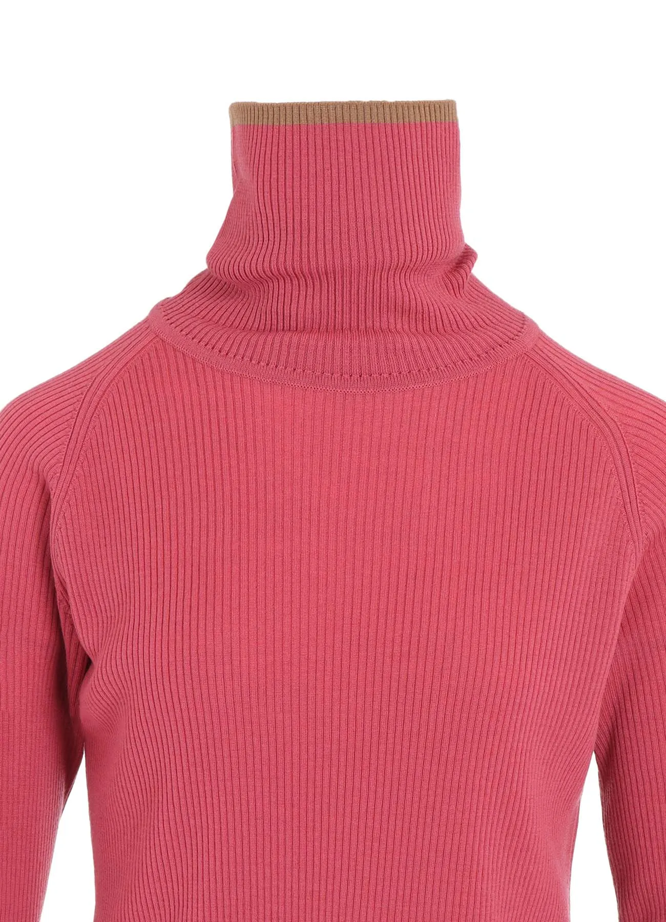 Y's × JOHN SMEDLEY TURTLENECK RIBBED KNIT