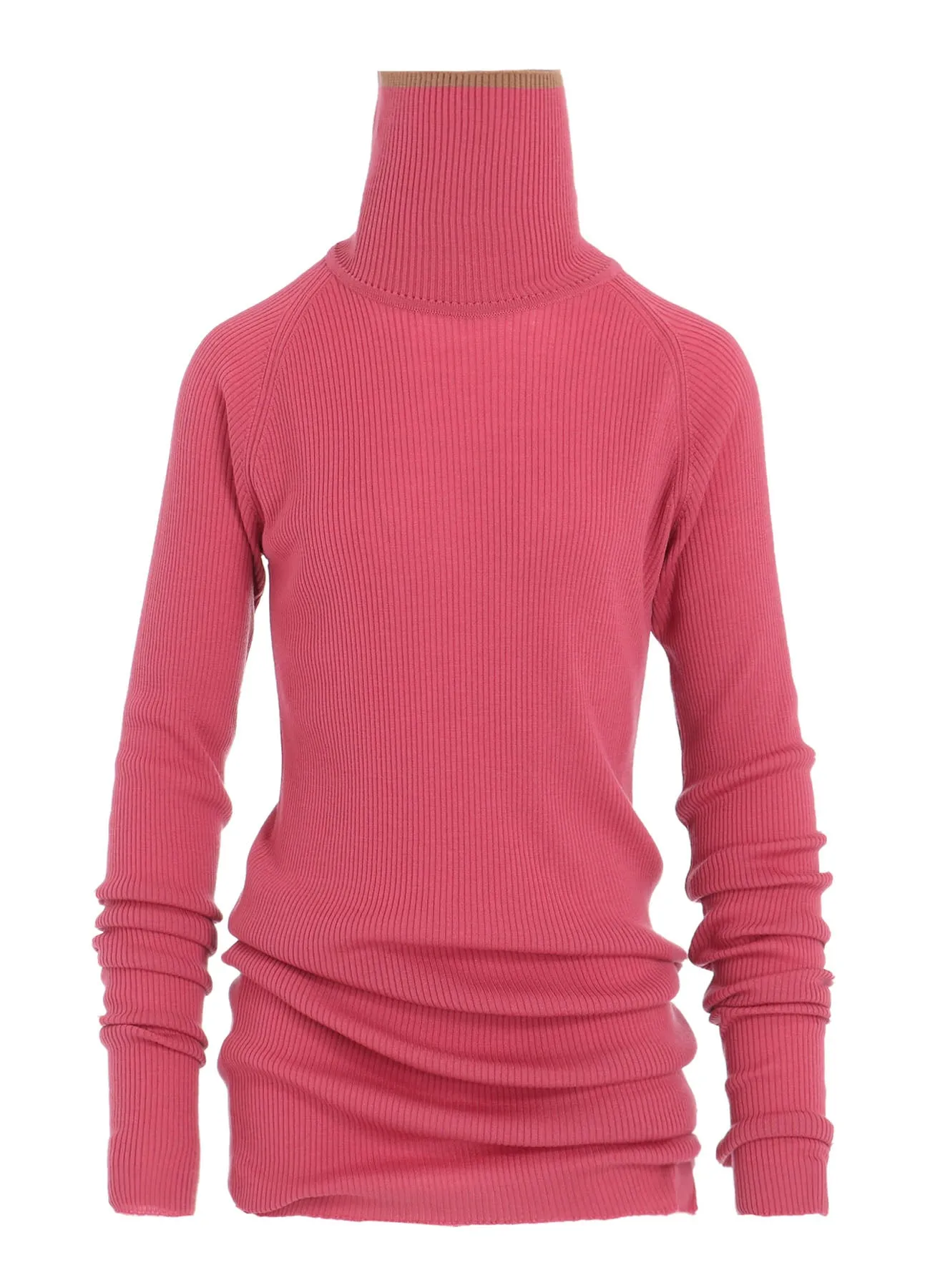 Y's × JOHN SMEDLEY TURTLENECK RIBBED KNIT